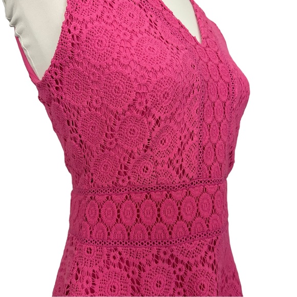 CHARTER CLUB | Pink Lace Sleeveless Fit & Flare A-Line Dress NWT - Picture 6 of 16